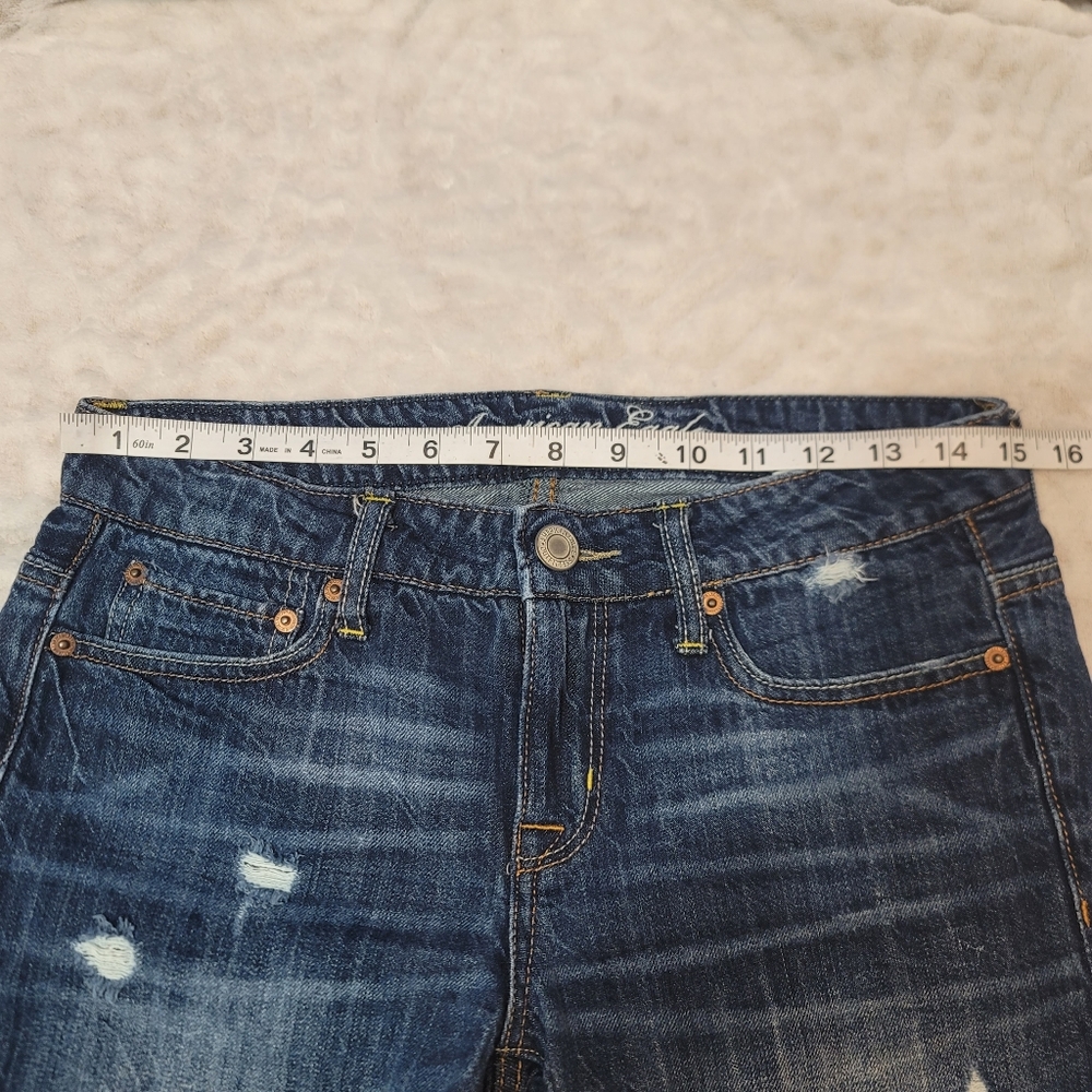 American Eagle Outfitters Women's Short Size 0 Medium Wash Denim - Picture 7 of 11